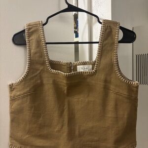 Rails Structured Safari Embroidered Top - Size S